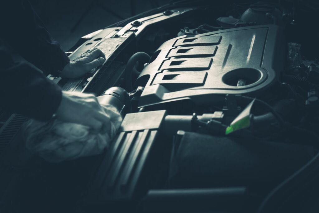 Servicing Car Engine